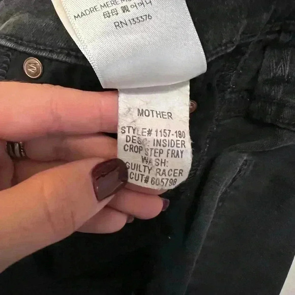 MOTHER insider step crop fray jeans Guilty Racer - Picture 9 of 9